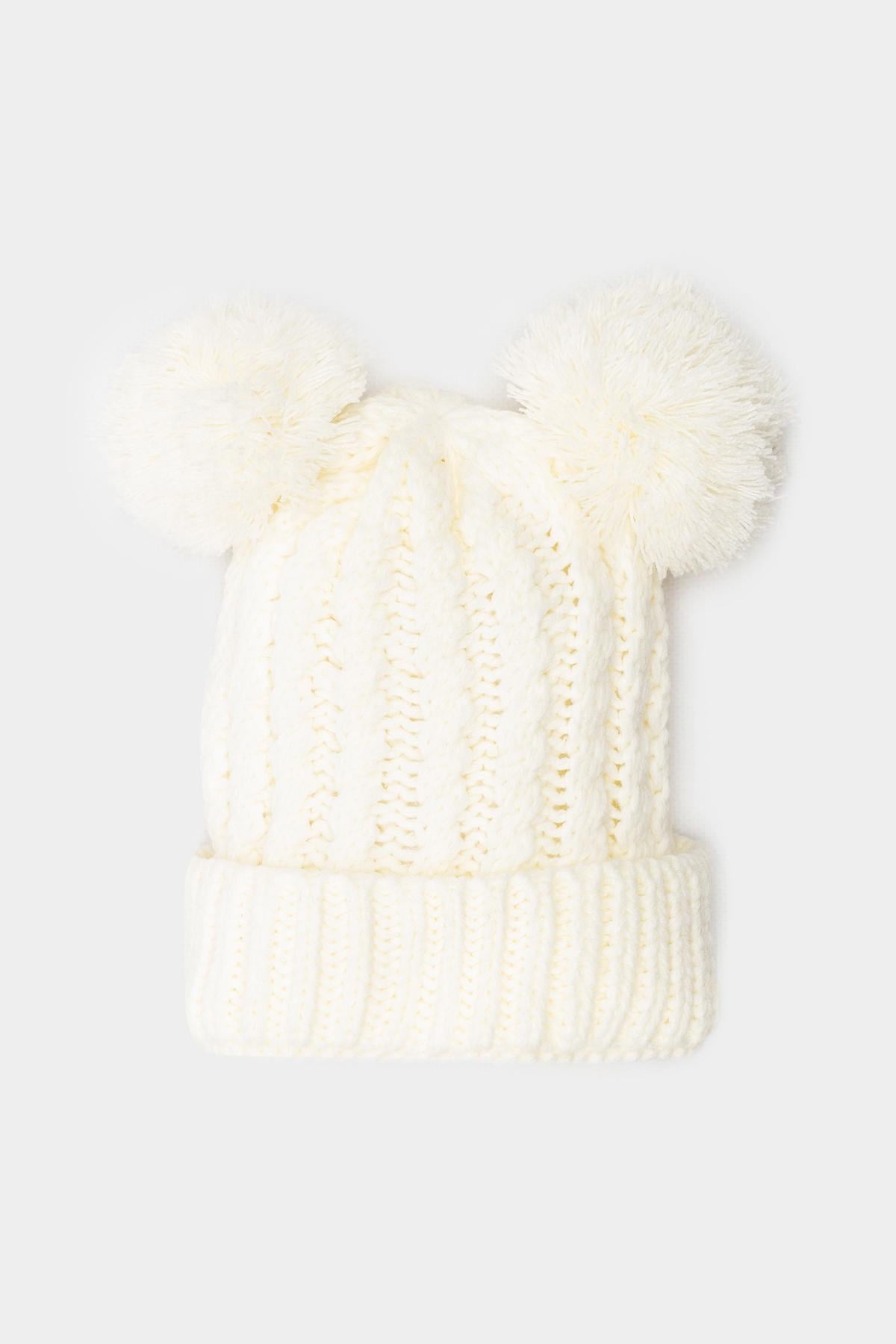 Шапка для девочки 46-48 см Молочный (ЦБ-00228190)