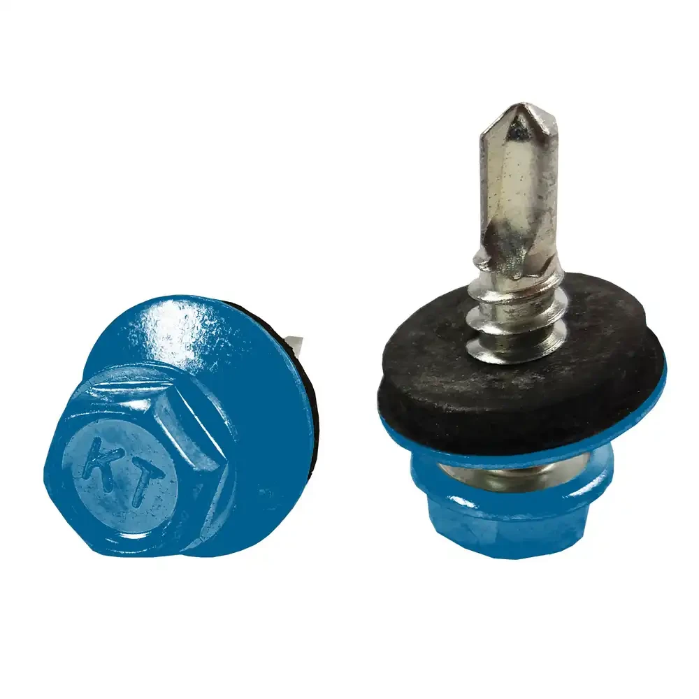 Саморез кровельный окрашенный по металлу 5,5х25 250 шт. RAL 5005 синий (66281443)