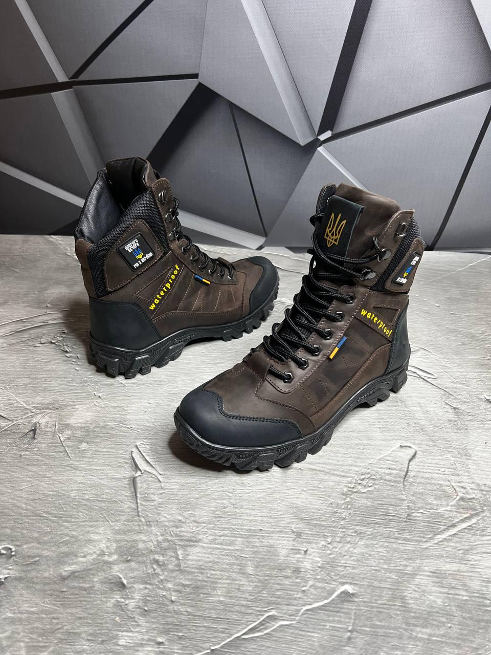 Берці зимові чоловічі з хутром р. 45 Brown - фото 2 Берці зимові чоловічі з хутром р. 45 Brown - фото 2