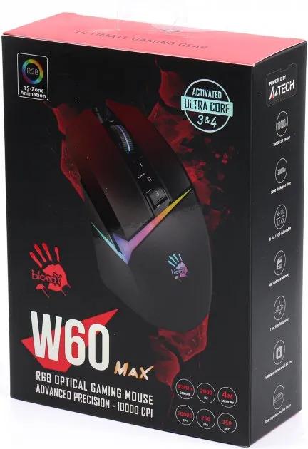 Компьютерная мышка проводная A4Tech Bloody W60 Max RGB Gradient Red (26711817) - фото 7