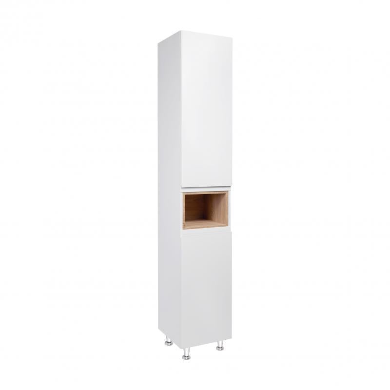 Пенал напольный Q-tap Robin White/Whitish oak QT1376PN1651RWWO
