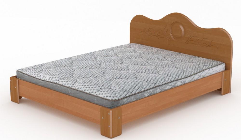 Двоспальне ліжко Компаніт-150 МДФ Вільха (987720)