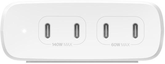 Зарядное устройство сетевое Belkin GaN 200W Белый (WCH015VFWH) - фото 4 Зарядное устройство сетевое Belkin GaN 200W Белый (WCH015VFWH) - фото 4
