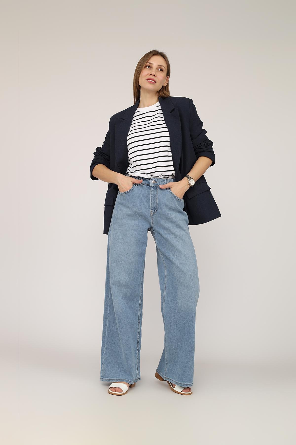 Жакет жіночий ЦБ-00271988 р. 46 Синій (SKT001050202) - фото 6 Жакет жіночий ЦБ-00271988 р. 46 Синій (SKT001050202) - фото 6