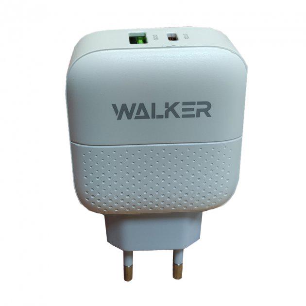 Сетевое зарядное устройство Walker WH-37 PDQC3.0 3.4A/18W White (59932-0616)