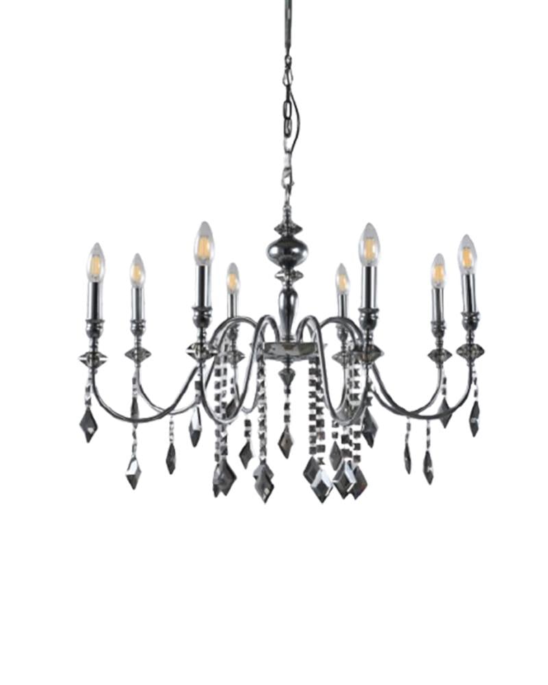 Люстра Edlin PL2417-8 Vanessa E14 8x12W IP20 Хром (32205347)