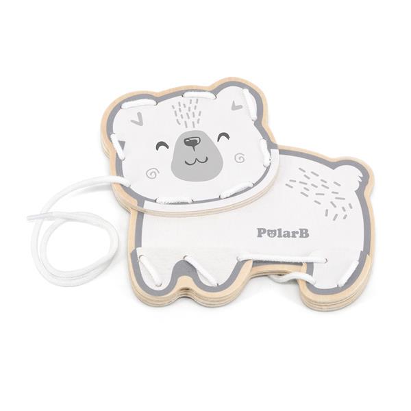 Дерев'яна шнурівка Viga Toys PolarB Звірята (44044) - фото 3 Дерев'яна шнурівка Viga Toys PolarB Звірята (44044) - фото 3