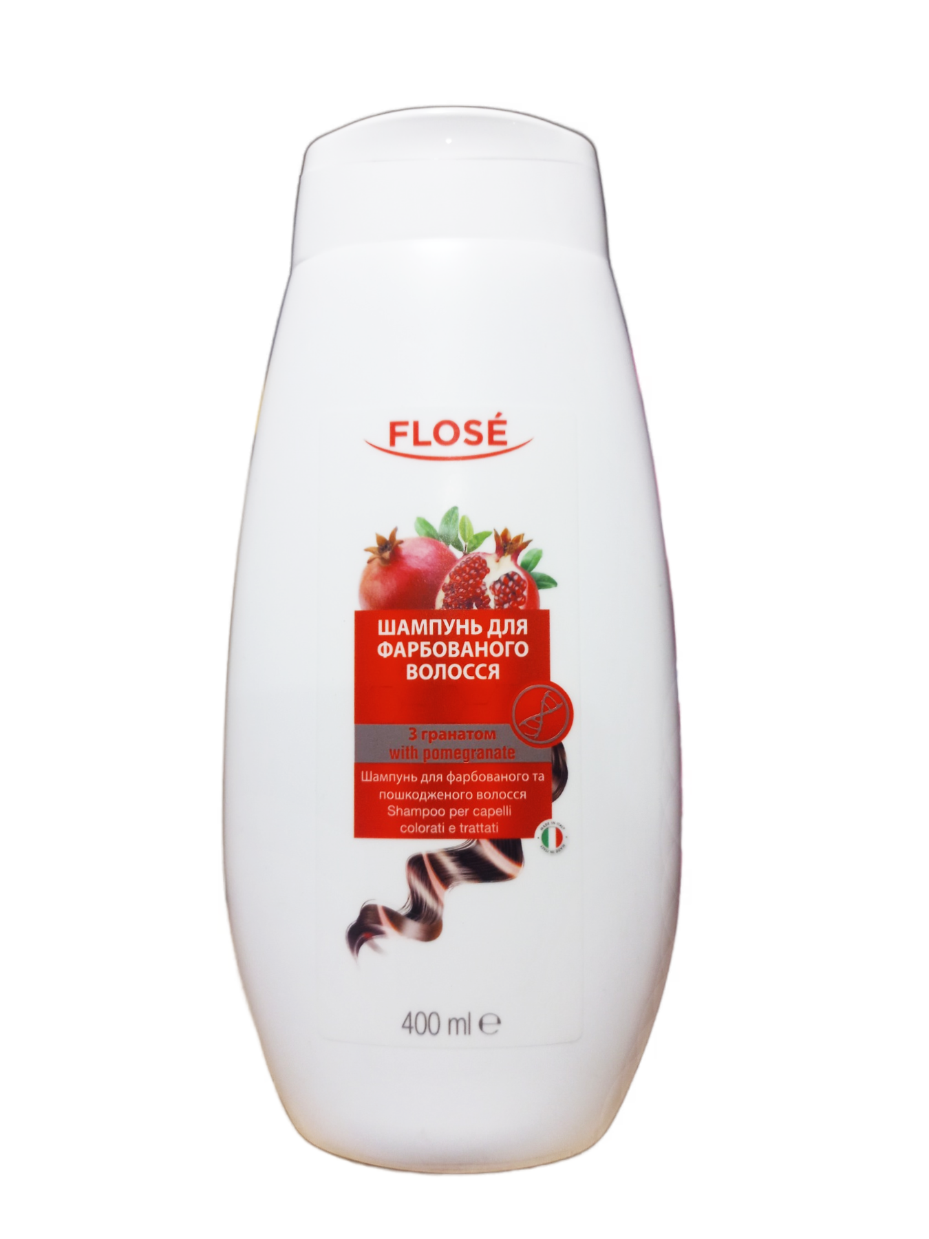 Шампунь Flose для окрашенных волос с гранатом 400 мл (113145)
