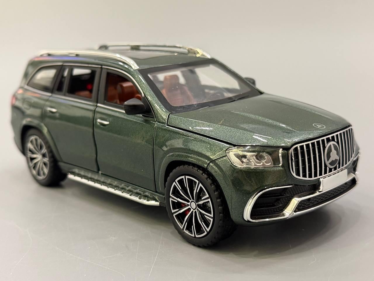 Машинка металлическая АвтоСвіт Mercedes GLS 1:24 свет/звук Хаки (AP-1848)