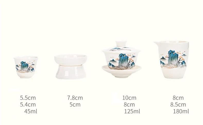 Набор для чайной церемонии Тысяча миль рек и гор на 4 персоны 8 предметов (30589715) - фото 7 Набор для чайной церемонии Тысяча миль рек и гор на 4 персоны 8 предметов (30589715) - фото 7