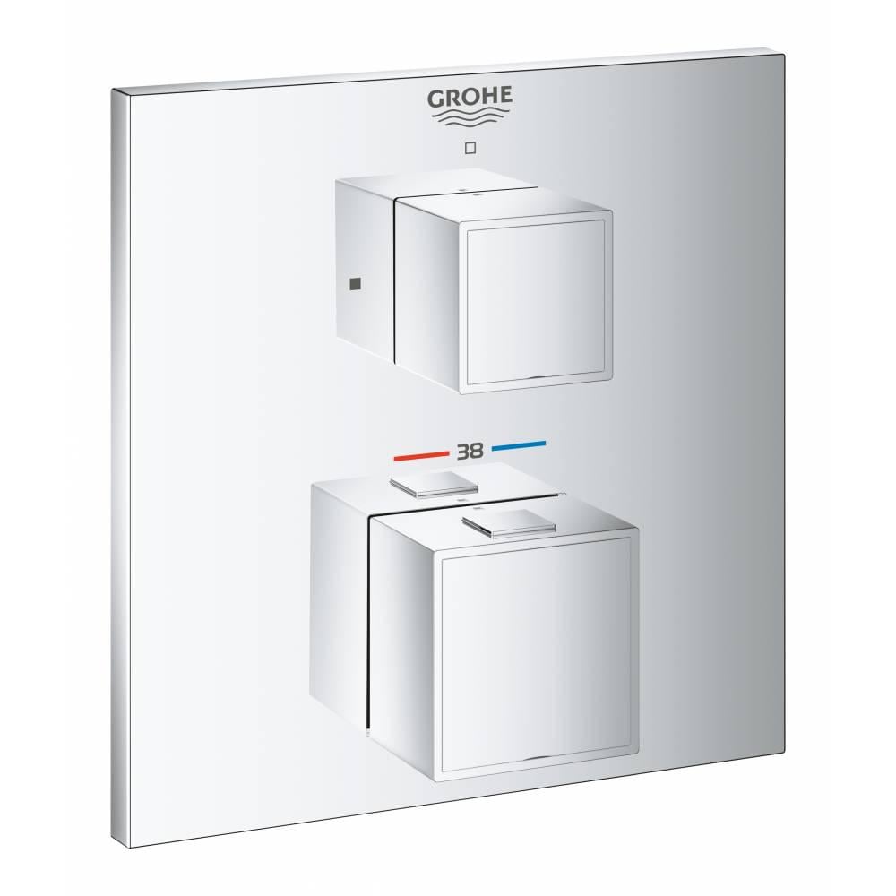 Зовнішня частина змішувача Grohe GROHTHERM CUBE 24153000 з термостатом Хром (71755)