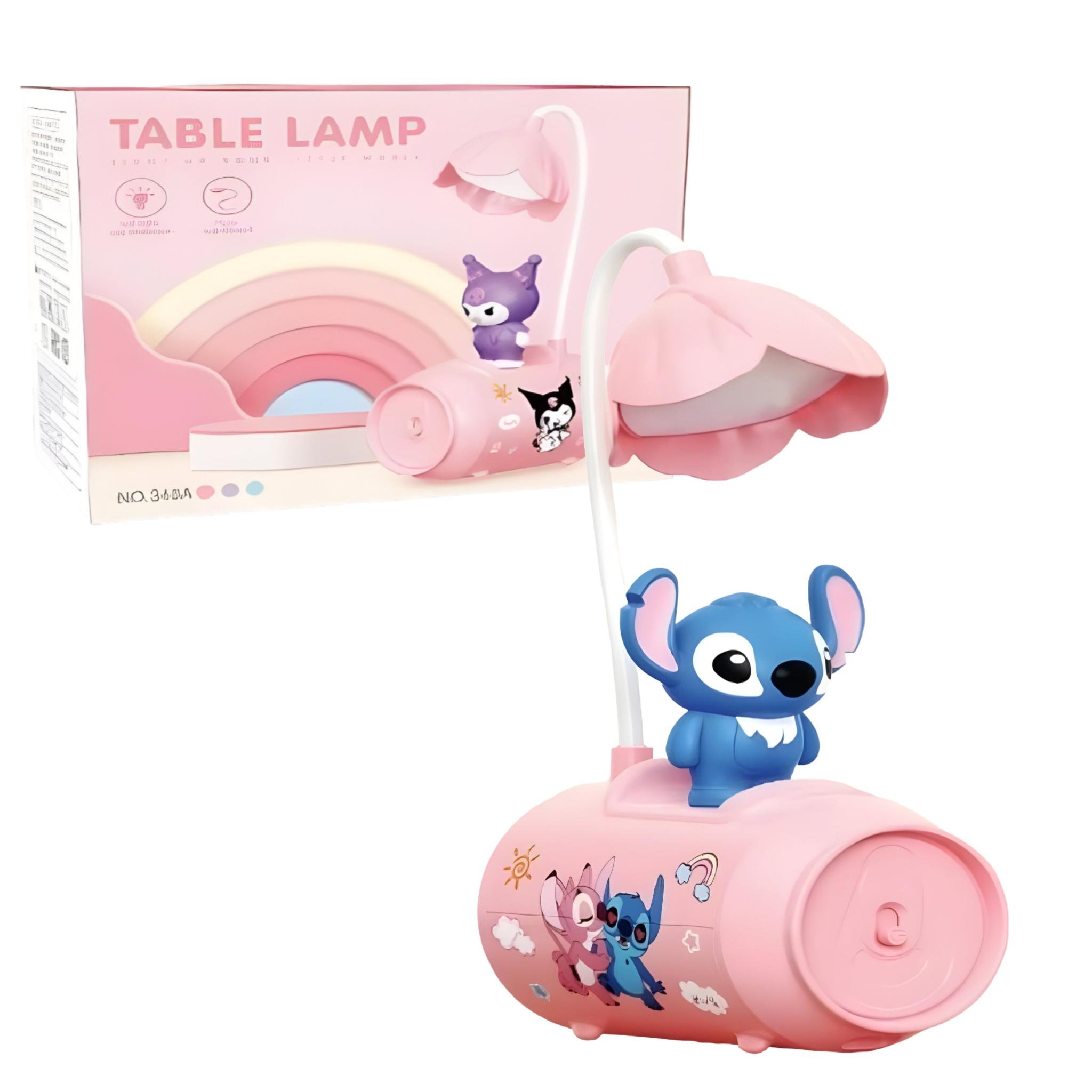 Настольная лампа Стич баночка Розовый (348B) - фото 2 Настольная лампа Стич баночка Розовый (348B) - фото 2