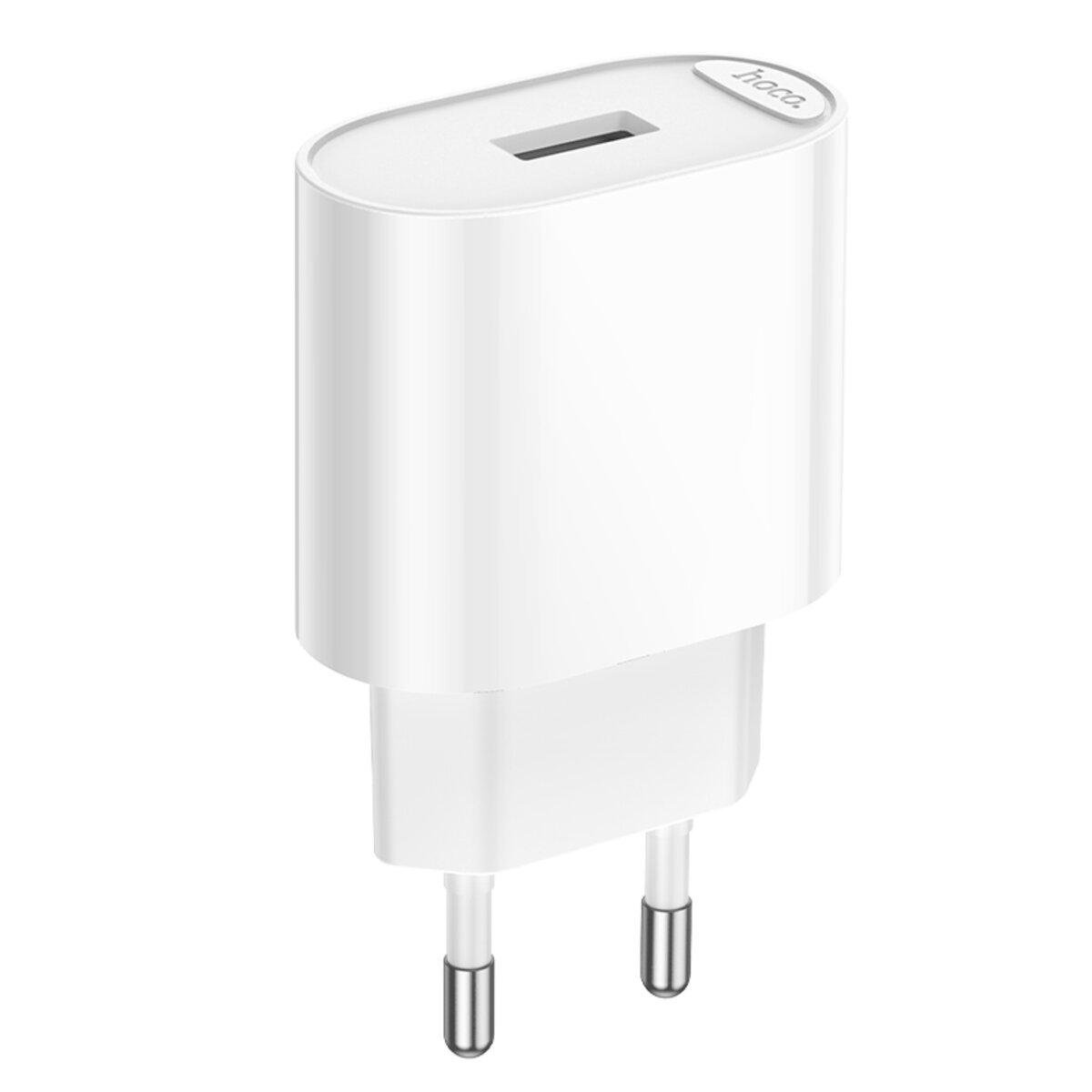 Зарядний пристрій Hoco C109A Fighter Single Port Charger 10,5W 1xUSB 2,1A White (6942007656580) Зарядний пристрій Hoco C109A Fighter Single Port Charger 10,5W 1xUSB 2,1A White (6942007656580)