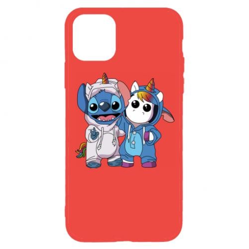 Чехол для iPhone 11 Pro Стич и единорог