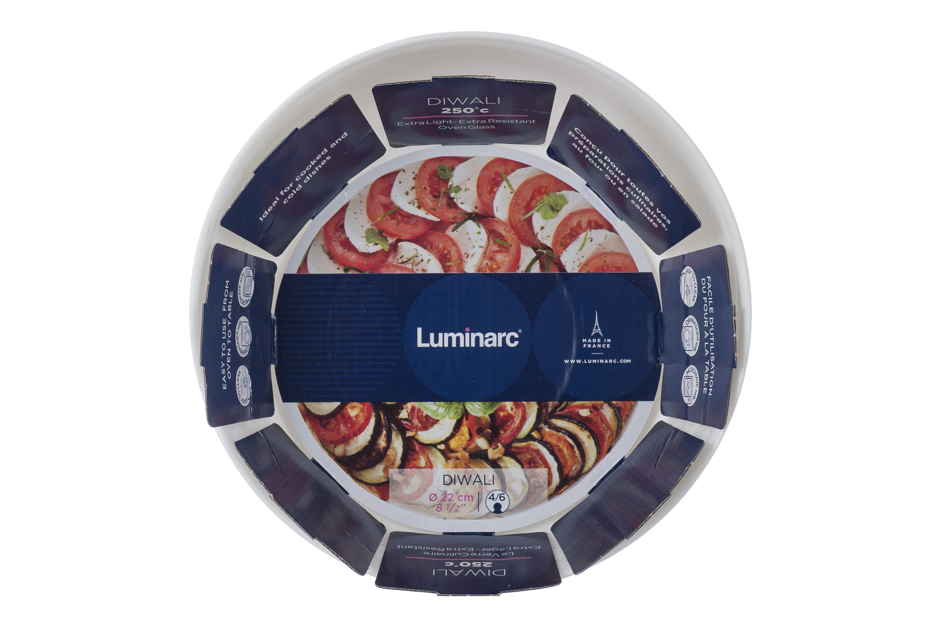 Форма для выпечки LUMINARC DIWALI круглая 22 см Белый (UG-N3273)