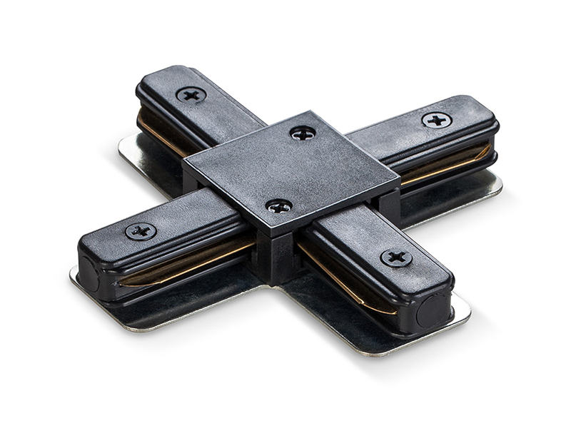 Соединитель для шинопроводов Videx VL-TRF-CTX-B крестовый Черный (21765897)