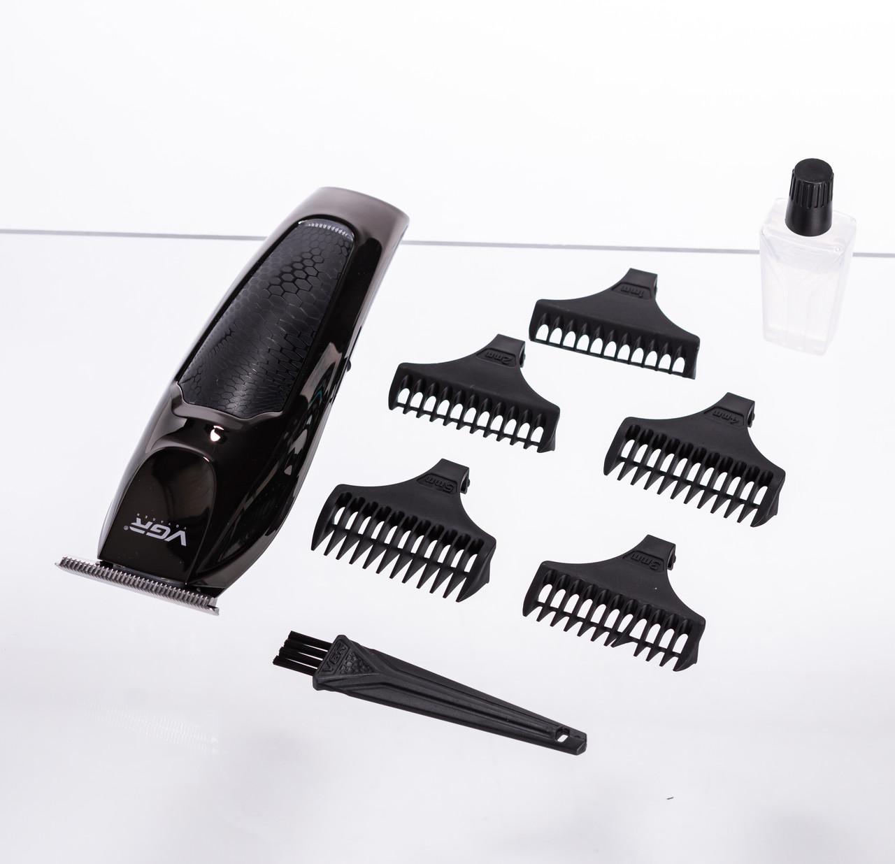 Машинка для стрижки волос VGR V-030 беспроводная Черный (7355) - фото 4 Машинка для стрижки волос VGR V-030 беспроводная Черный (7355) - фото 4