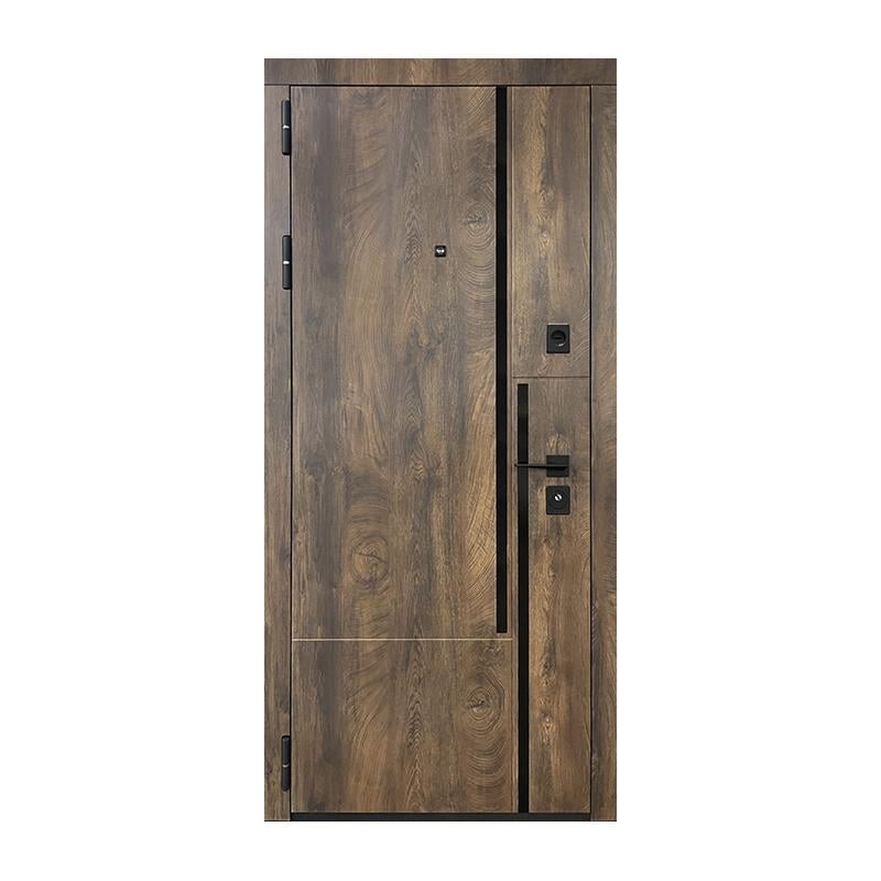 Дверь входная левая Міністерство дверей П-3К-573 спил дерева 2050х860 мм Коньячный/Медовый (28810179)