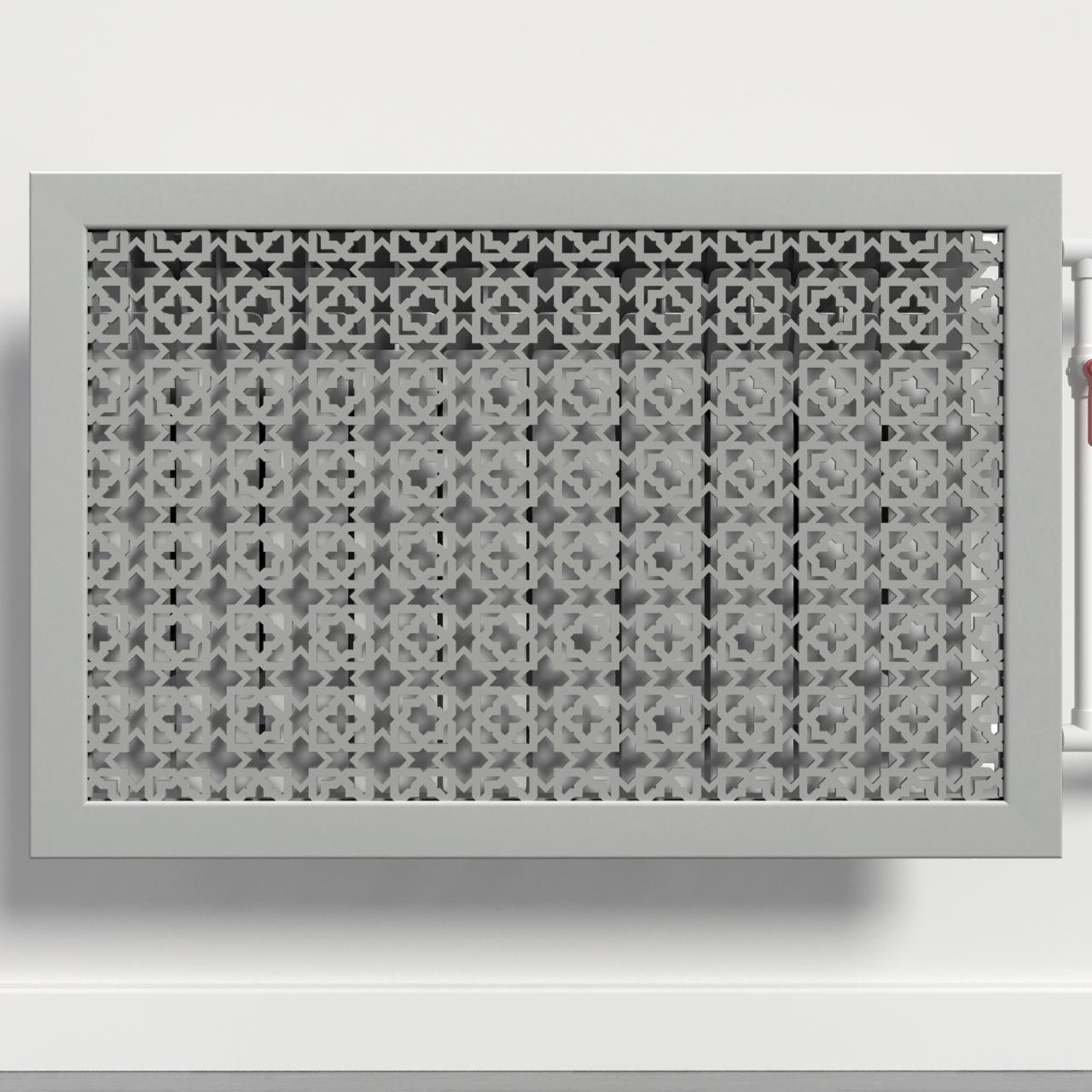 Решетка-экран на батарею SMARTWOOD 1500 мм Серый Бетон (R20195109)