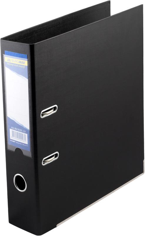 Регистратор Buromax Elite двусторонний А4 70 мм полипропилен Черный (BM.3001-01c)