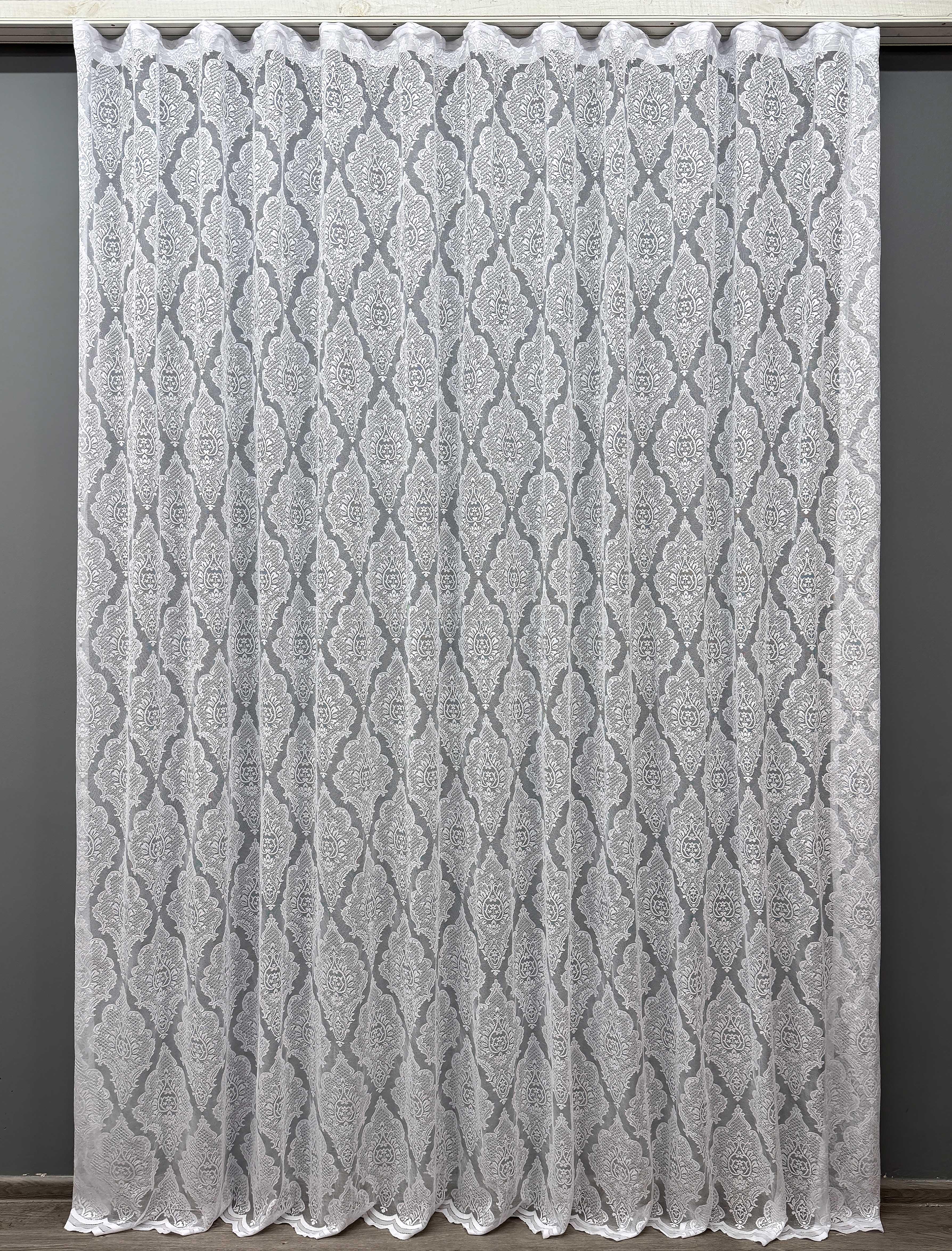 Тюль VR-Textil 1226т жаккард 300х270 см Белый (40-213)