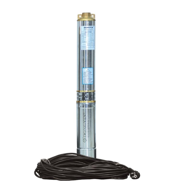 Насос центробежный скважинный Dongyin 1,1 кВт Ø 102 мм с кабелем 35 м (777494) Насос центробежный скважинный Dongyin 1,1 кВт Ø 102 мм с кабелем 35 м (777494)