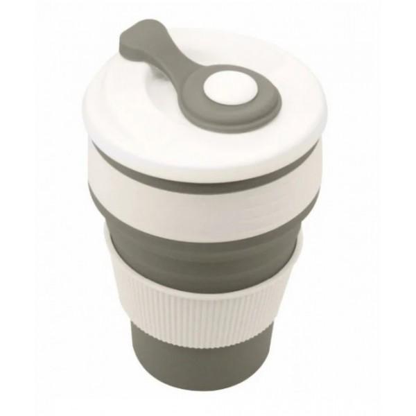 Складана силіконова склянка Collapsible Coffe Cup 350 мл R30043 Сірий (eac9c7ed)