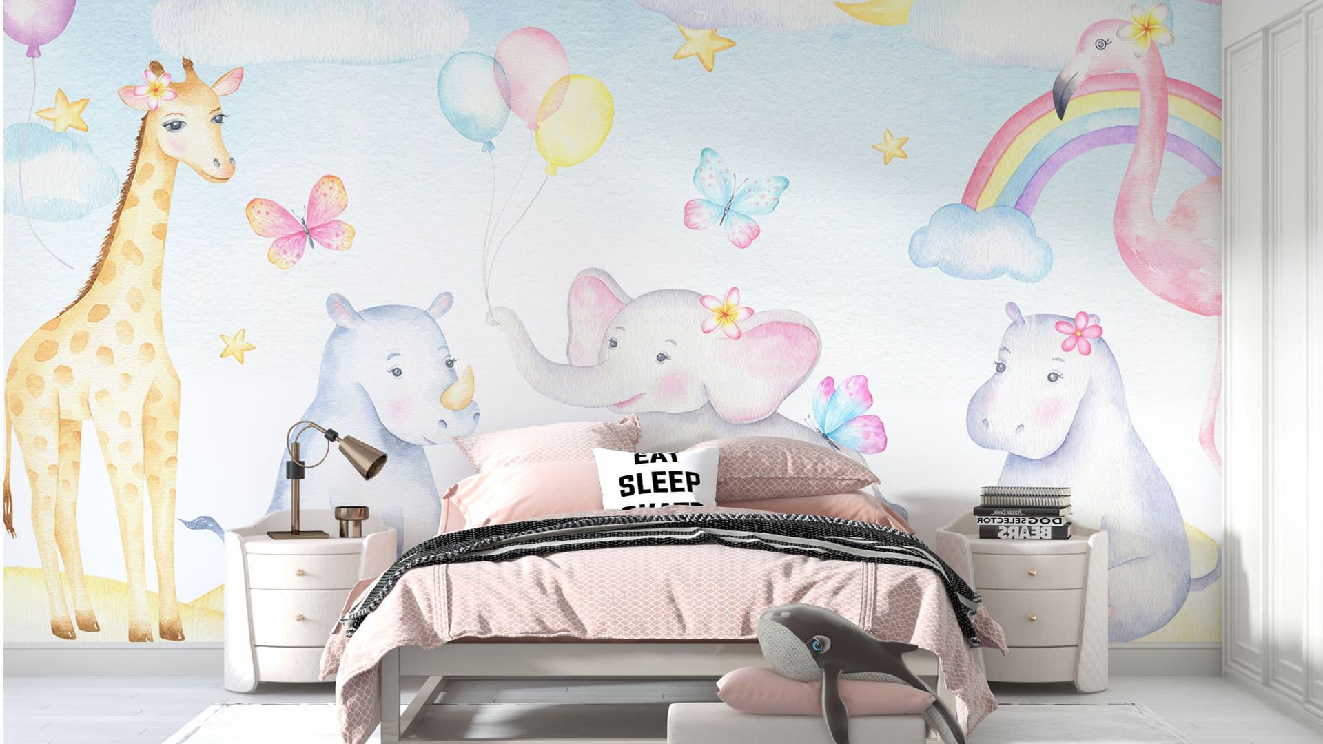 Фотообои флизелиновые Styleo Print-walls Цветочное облако 0864 350х270 см (Pw-0864/3)