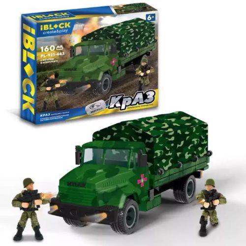 Конструктор IBLOCK Армія КрАЗ з тентом 160 деталей (10382)