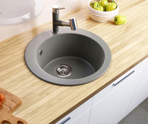 Мойка для кухни Smart House Veneta гранитная Серый - фото 1 Мойка для кухни Smart House Veneta гранитная Серый - фото 1