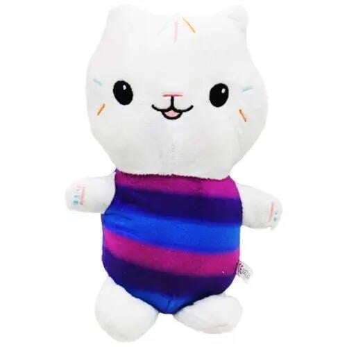 Мягкая игрушка Кот 28см Белый/Фиолетовый (2987241020)