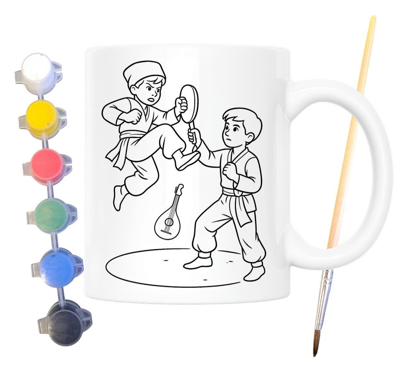 Набор для творчества кружка раскраска Боевой гопак 330 мл Белый (КР0123)