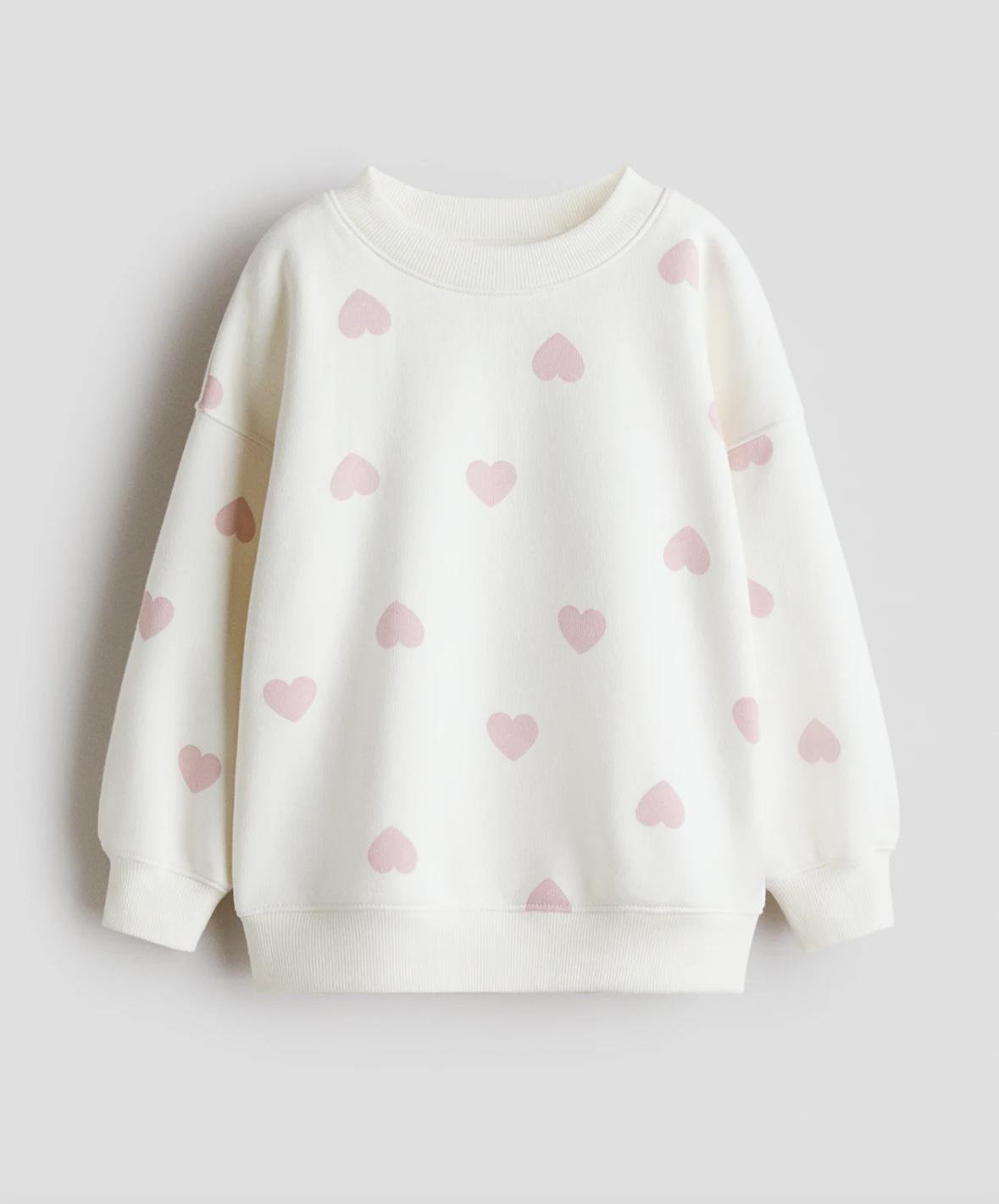 Свитшот детский утепленный H&M 134-140 см Белый (1450)