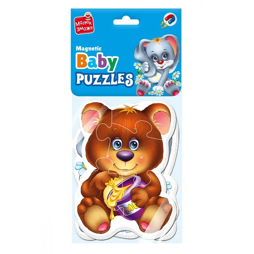 Гра розвиваюча Vladi Toys магнітні бейбі пазли Лісові жителі (VT3208-17)