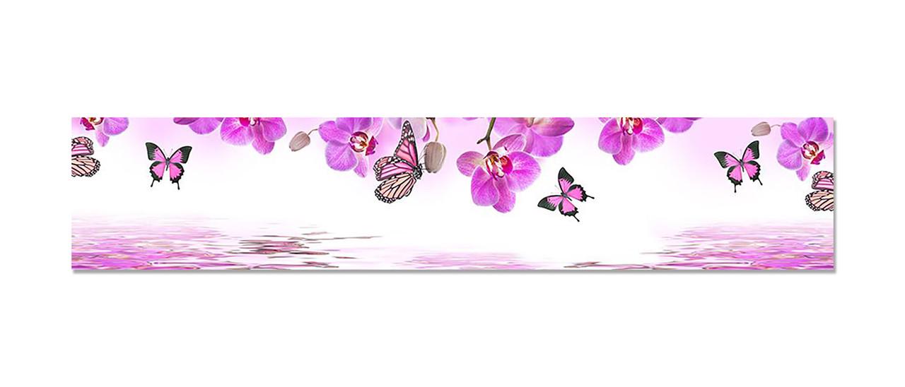 Наклейка виниловая 3D Zatarga Орхидеи и Бабочки 600х3000 мм (1274515598)