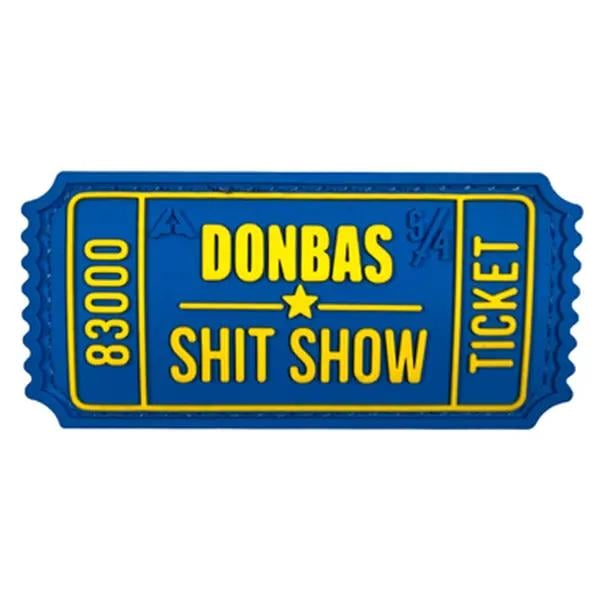 Патч ПВХ Ticket Donbas Сине-желтый (PATCH-044)