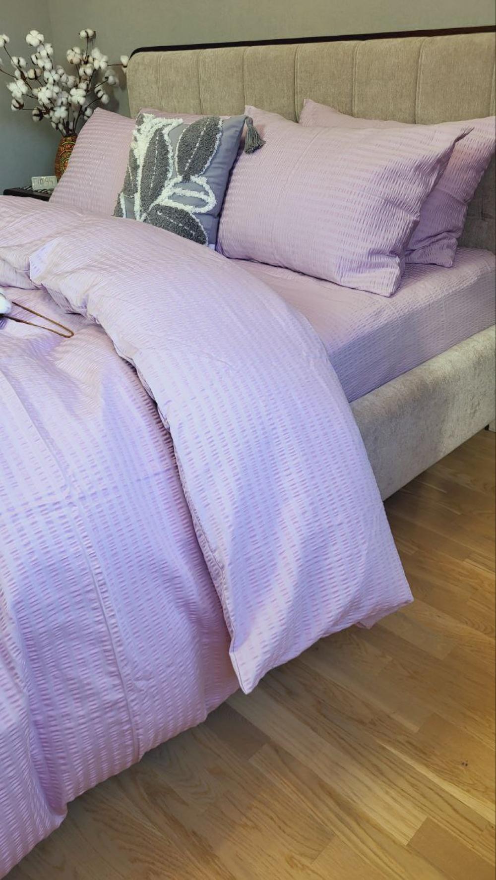 Комплект постельного белья Кис S3011 сатин Premium Gofre полуторный/наволочки 50х70/70х70 см (6440) - фото 7