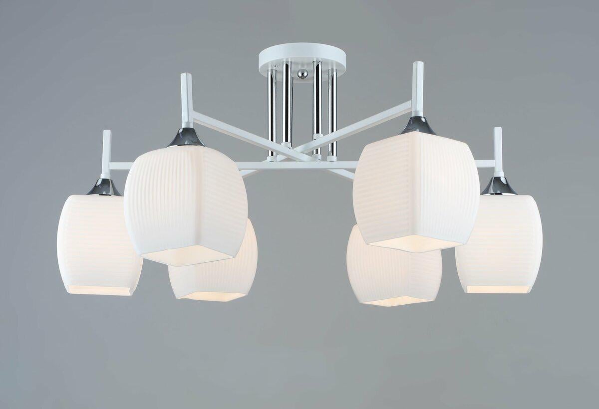 Люстра декоративная Sirius B N5457/6 WT/CH (40673) Люстра декоративная Sirius B N5457/6 WT/CH (40673)