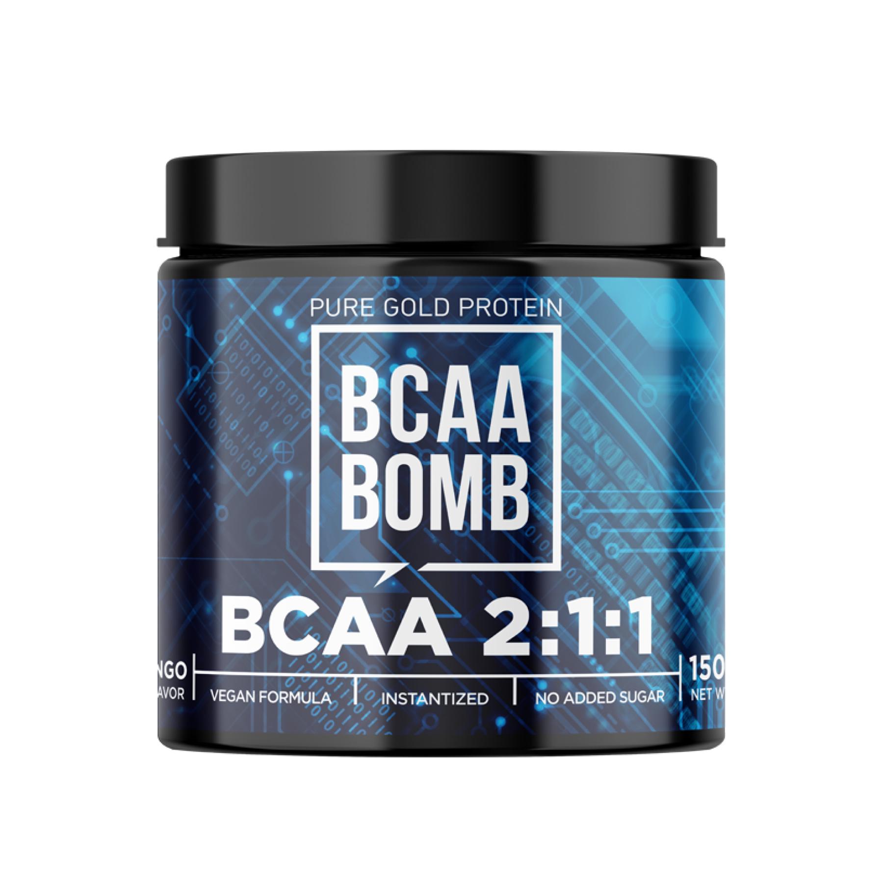 Комплекс аминокислот Pure Gold BCAA Bomb 2-1-1 Mango 150 г