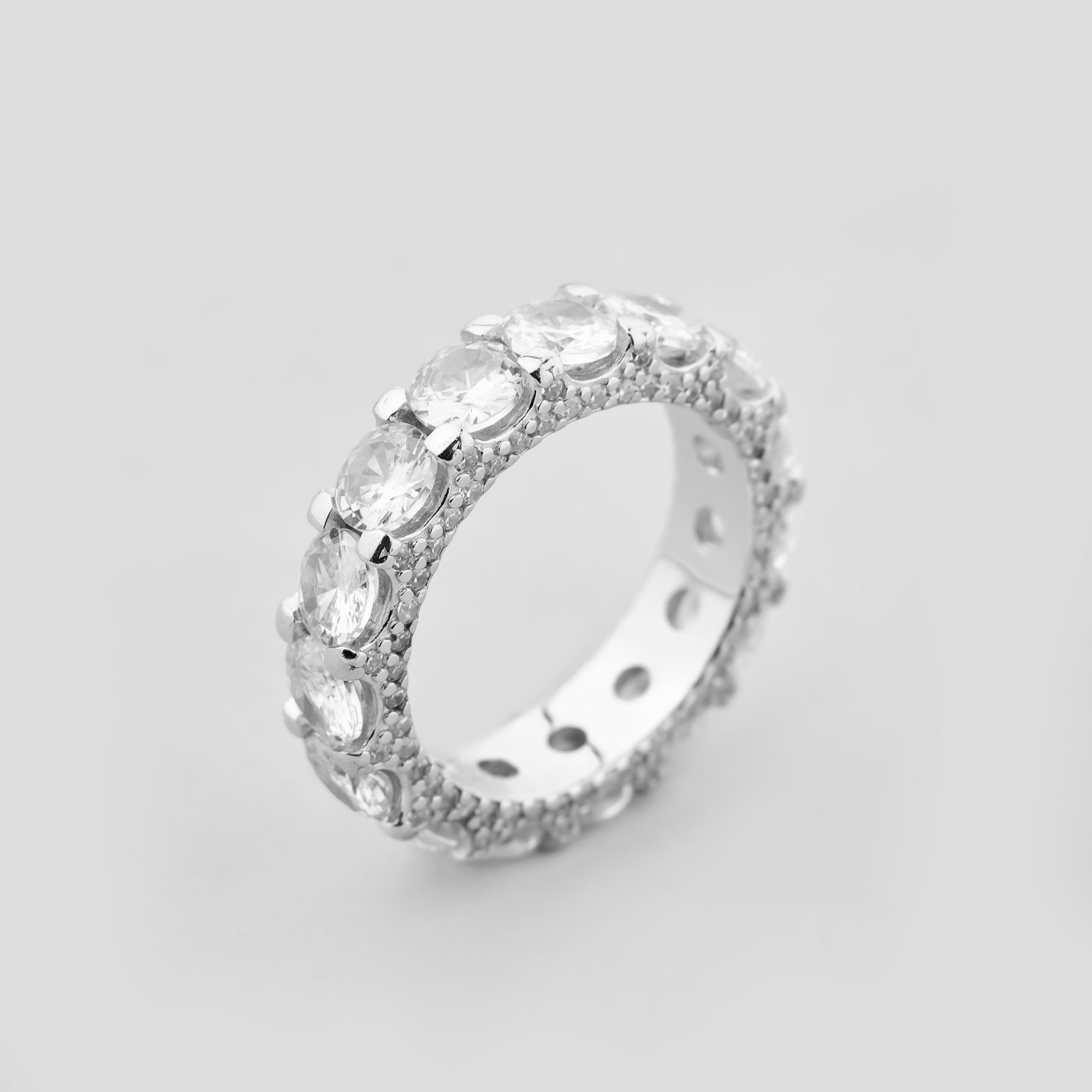 Серебряное кольцо Minimal Луч света р. 18 (17322)