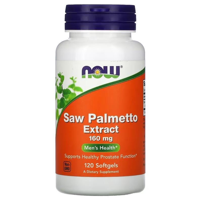 Натуральная добавка Now Foods Saw Palmetto Extract 160 мг 120 капсул Натуральная добавка Now Foods Saw Palmetto Extract 160 мг 120 капсул