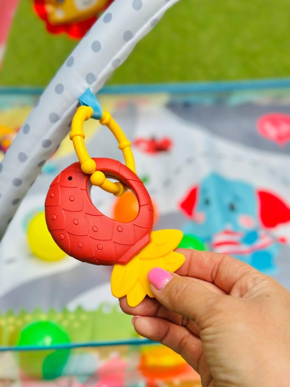 Развивающий коврик для младенца с дугами с погремушками (2654615769) - фото 3 Развивающий коврик для младенца с дугами с погремушками (2654615769) - фото 3