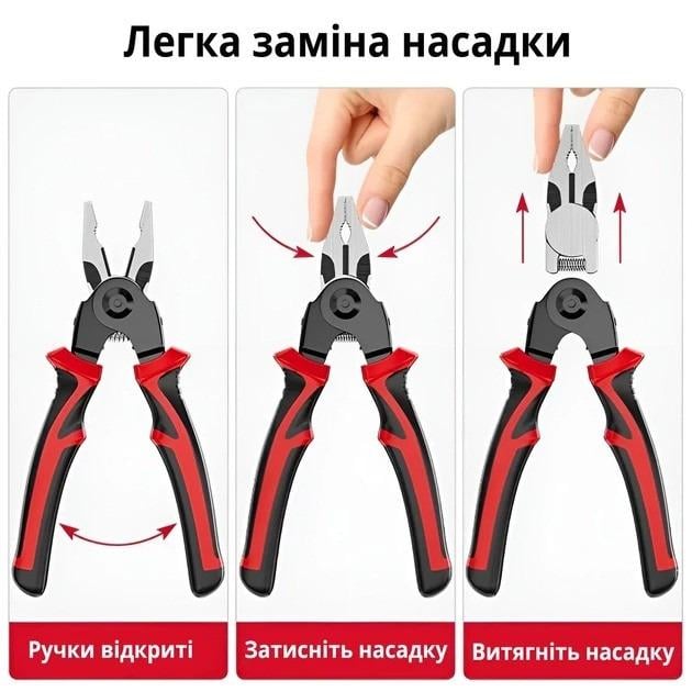 Набір швидкозмінних інструментів багатофункціональний 5в1 (НФ-00008609) - фото 4