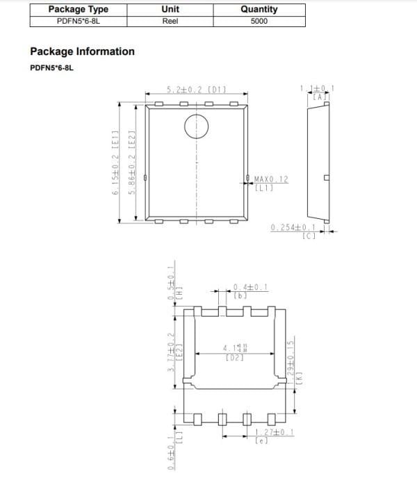 ᐉ Транзистор HUAYI HYG011N04 HYG011N04LS1C2/G011N04 40V/165A