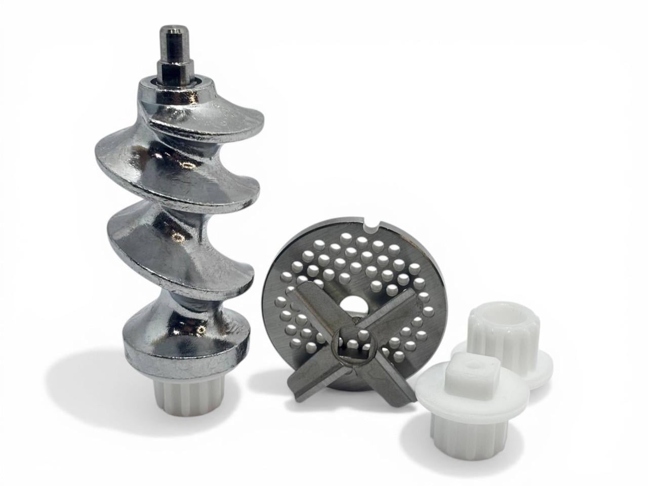 Ремкомплект №8 для мясорубки нож односторонний/шнек/решетка 4 мм/3 муфты