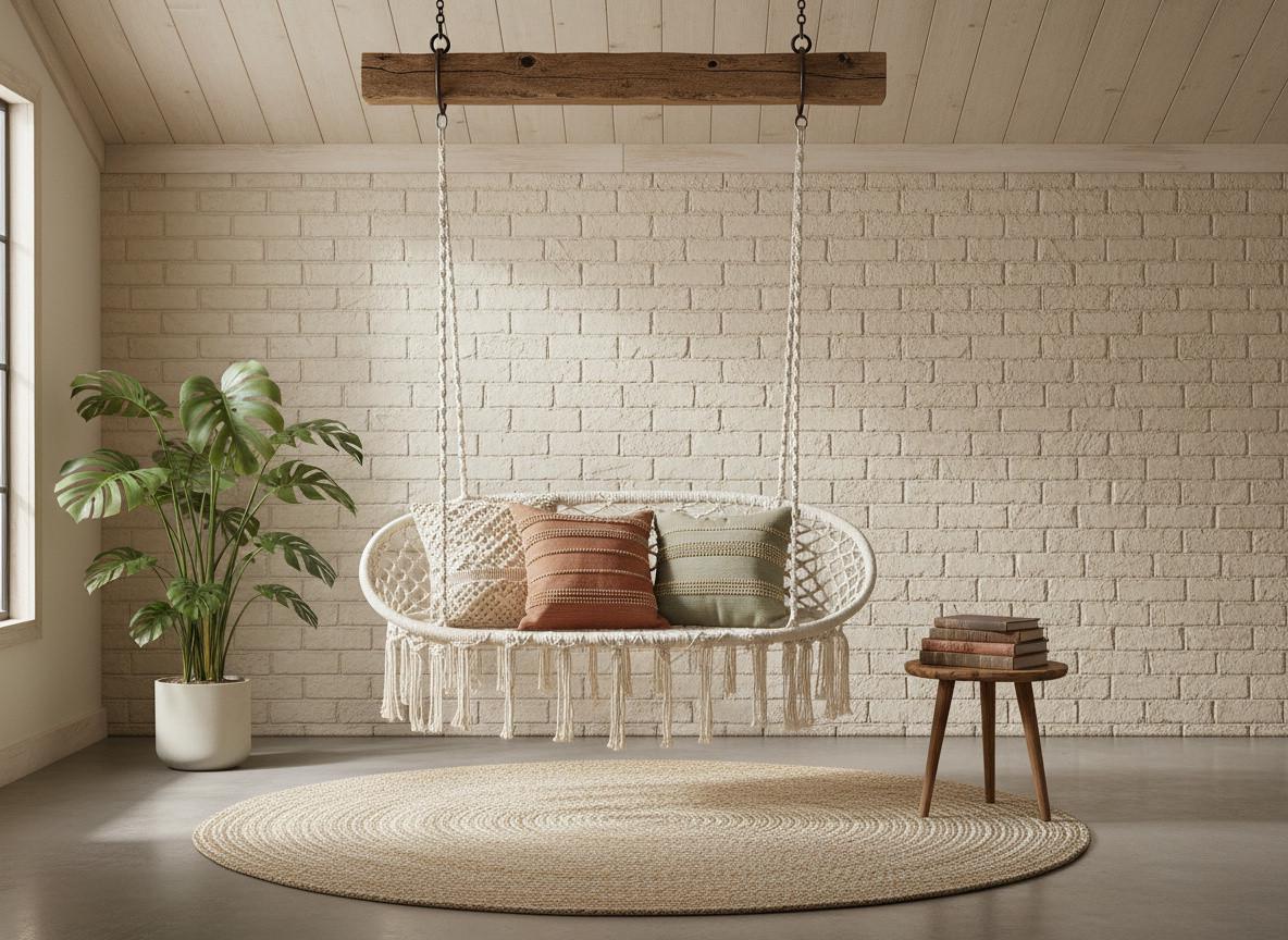 Садовая качель-кресло GardenLine Duo Beige