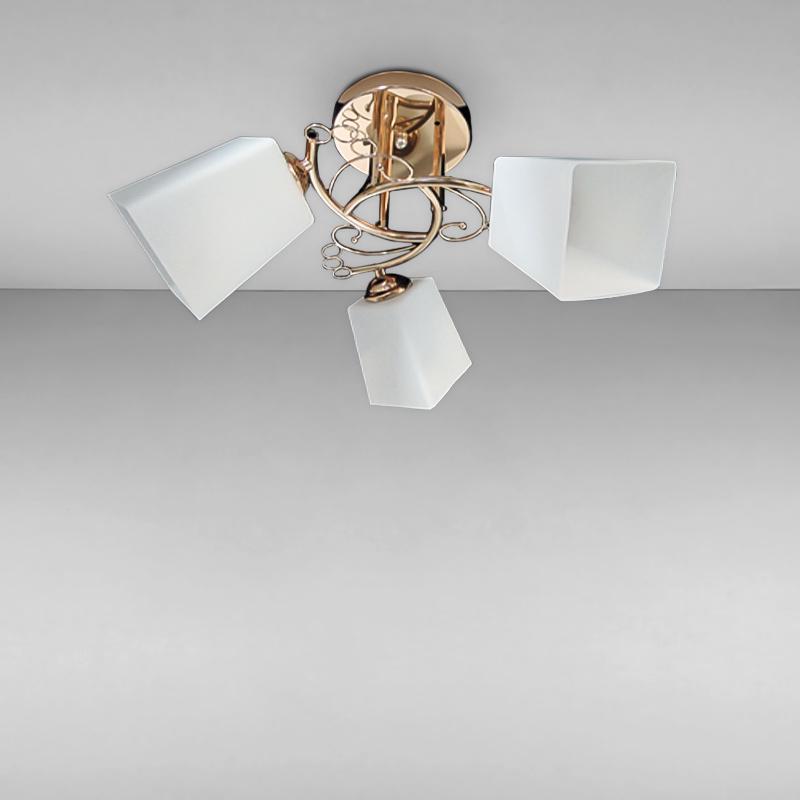 Люстра потолочная Light House SRS-16198/3 на три лампы Золото