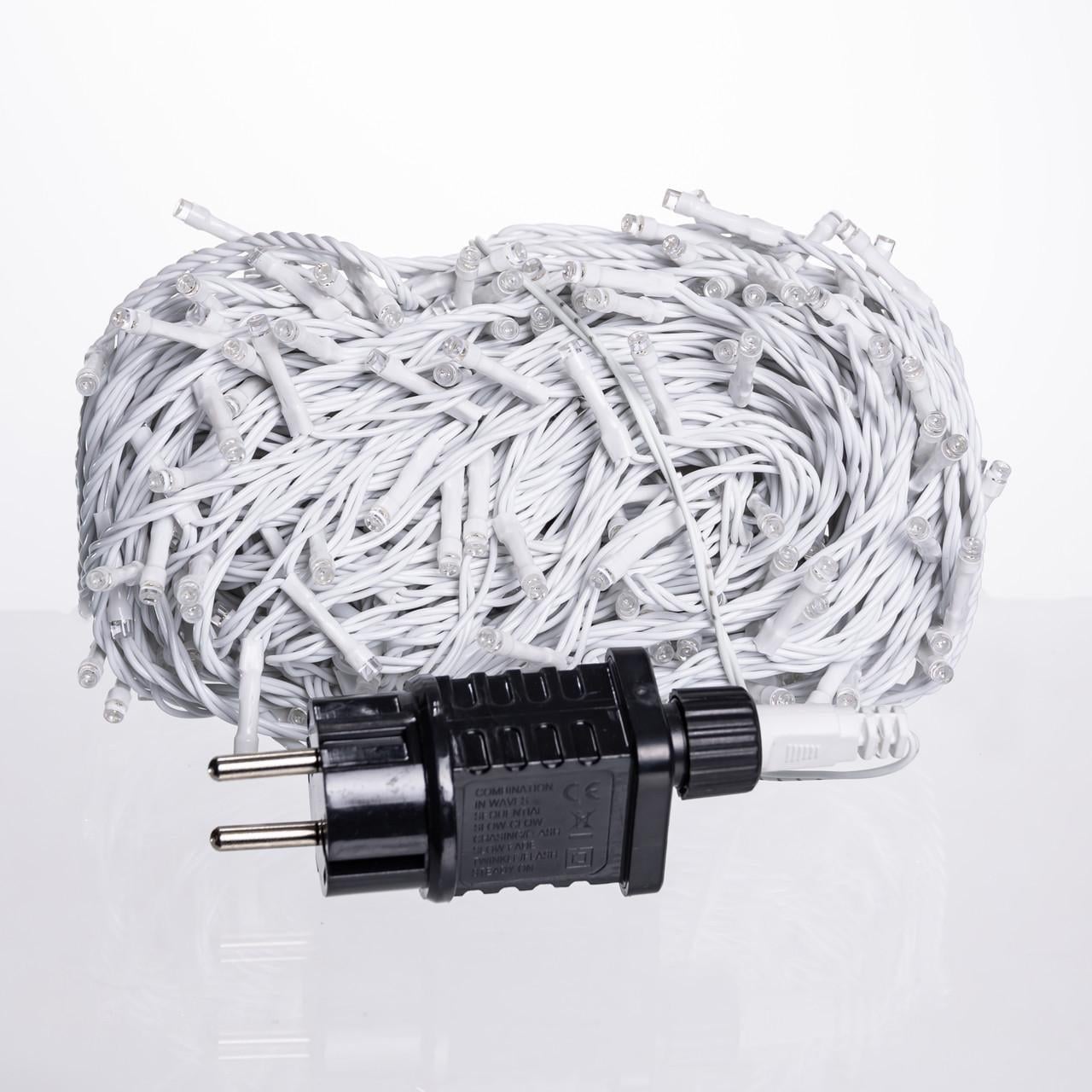 Гирлянда уличная Нить 30 м 300 LED белый провод Синий (CF300L30MWBL)