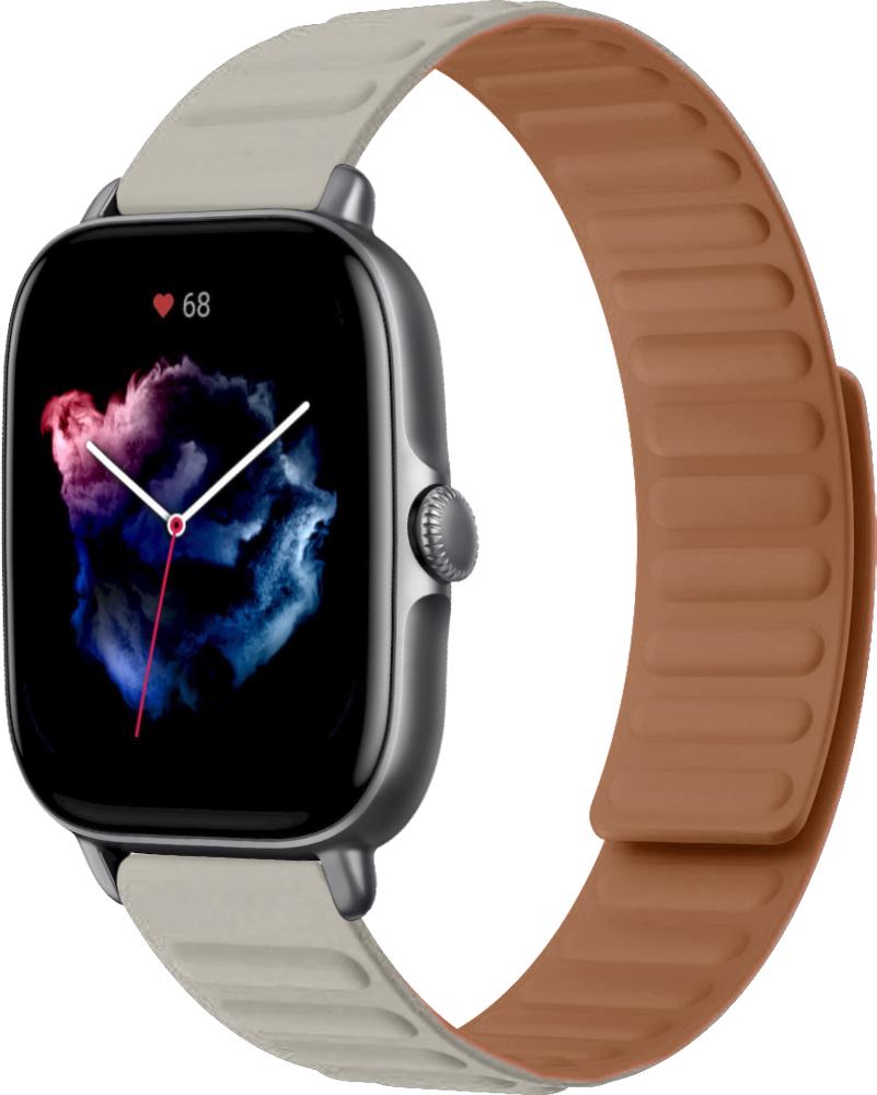 Ремешок Magneter для Amazfit GTS 3 Beige (26629-34) Ремешок Magneter для Amazfit GTS 3 Beige (26629-34)