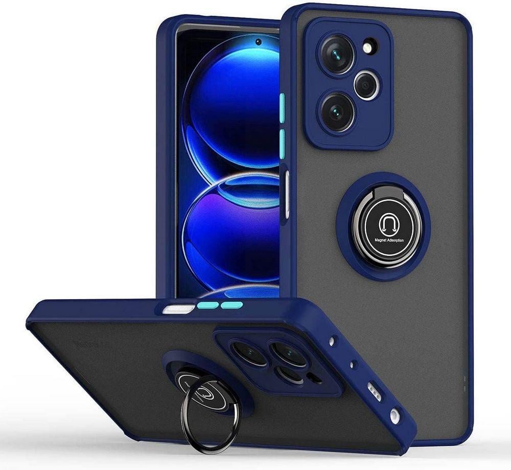 Защитный чехол MatteLuxe Xiaomi Poco X5 Pro 5G (с кольцом) Blue (38256-28)